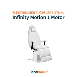 Tecniwork Fußpflege-Stuhl mit 1 Motor und Zubehör