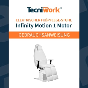 Tecniwork Fußpflege-Stuhl mit 1 Motor und Zubehör