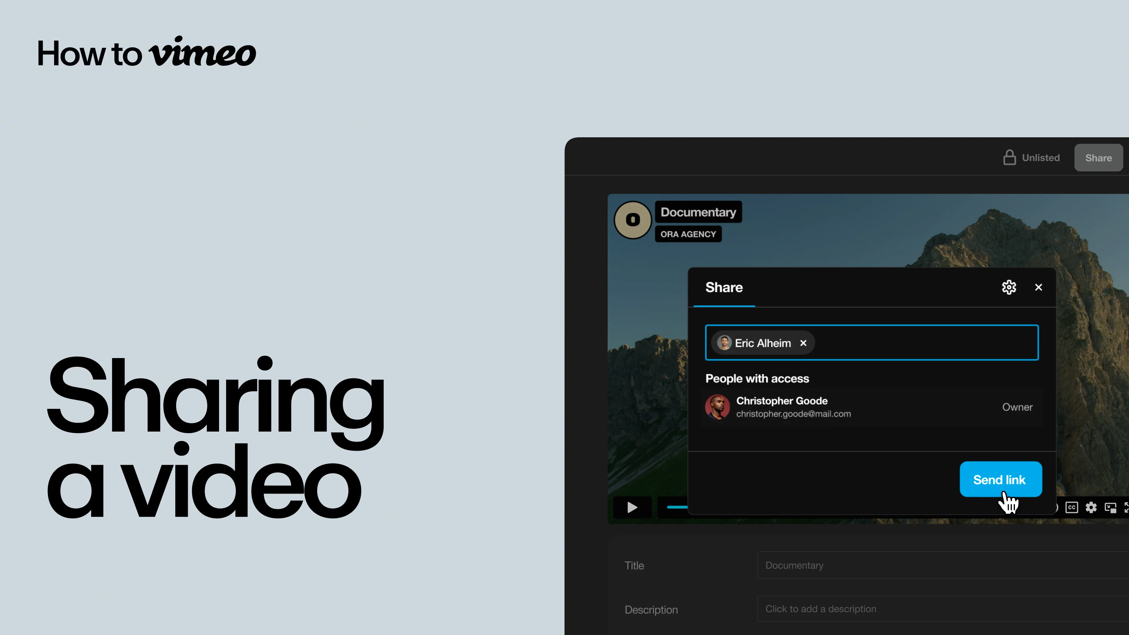 How to share a video