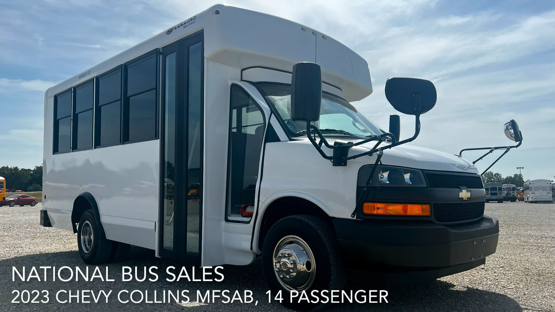 2023 Chevy Collins MFSAB, 14 Passenger - National Bus Sales