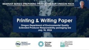 Oregon Packaging EPR: Printing and Writing Paper