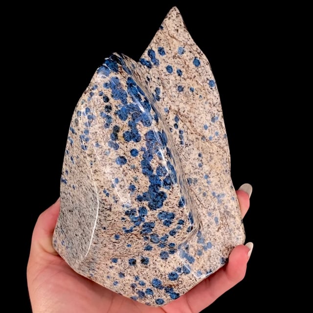 Azurite in Granite (''K2 stone'' ''Ketonite'') (large specimen)