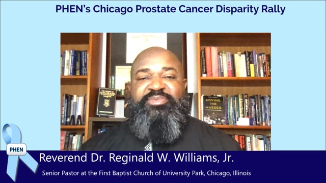 Rev. Dr. Reginald Williams, Jr. Emphasizes Early Detection Screening for Prostate Cancer