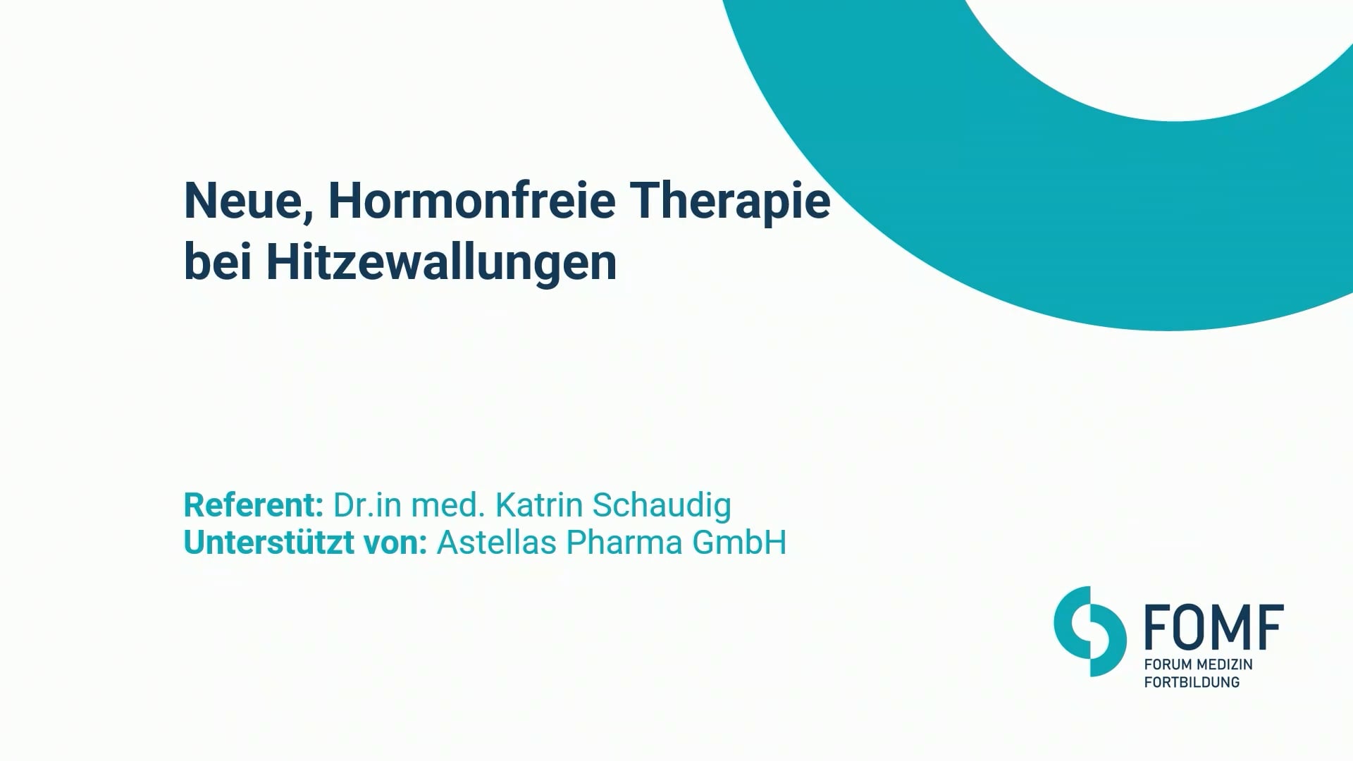 Neue, Hormonfreie Therapie bei Hitzewallungen
