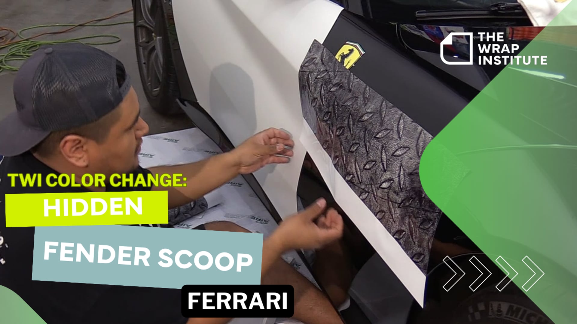 TWI Color Change: Hidden Fender Scoop - Ferrari — The Wrap Institute