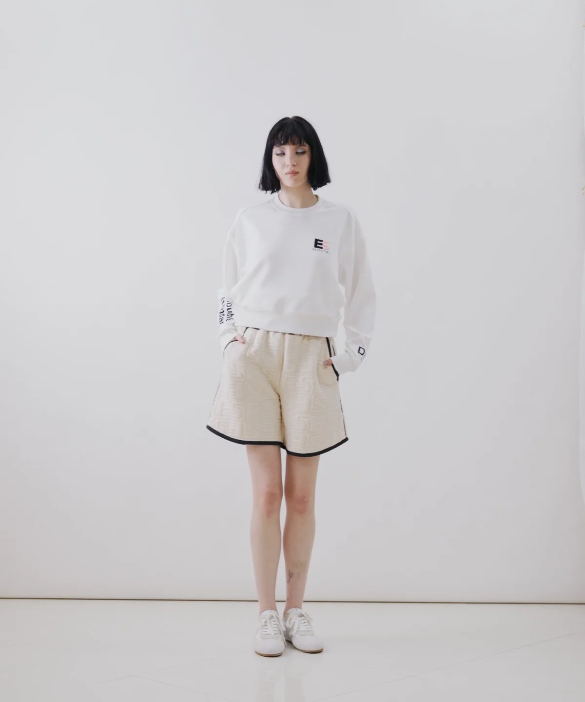 DOUBLE STANDARD CLOTHING - ESSENTIAL エッセンシャル アクアスーティングジャージプルオーバー ESSENTIAL / アクアスーティングジャージプルオーバー（WEB限定