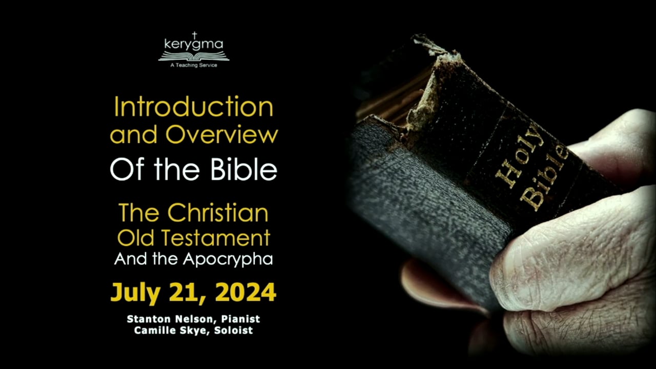 The Bible: What You Need to Know: Introduction and Overview - The Christian Old Testament