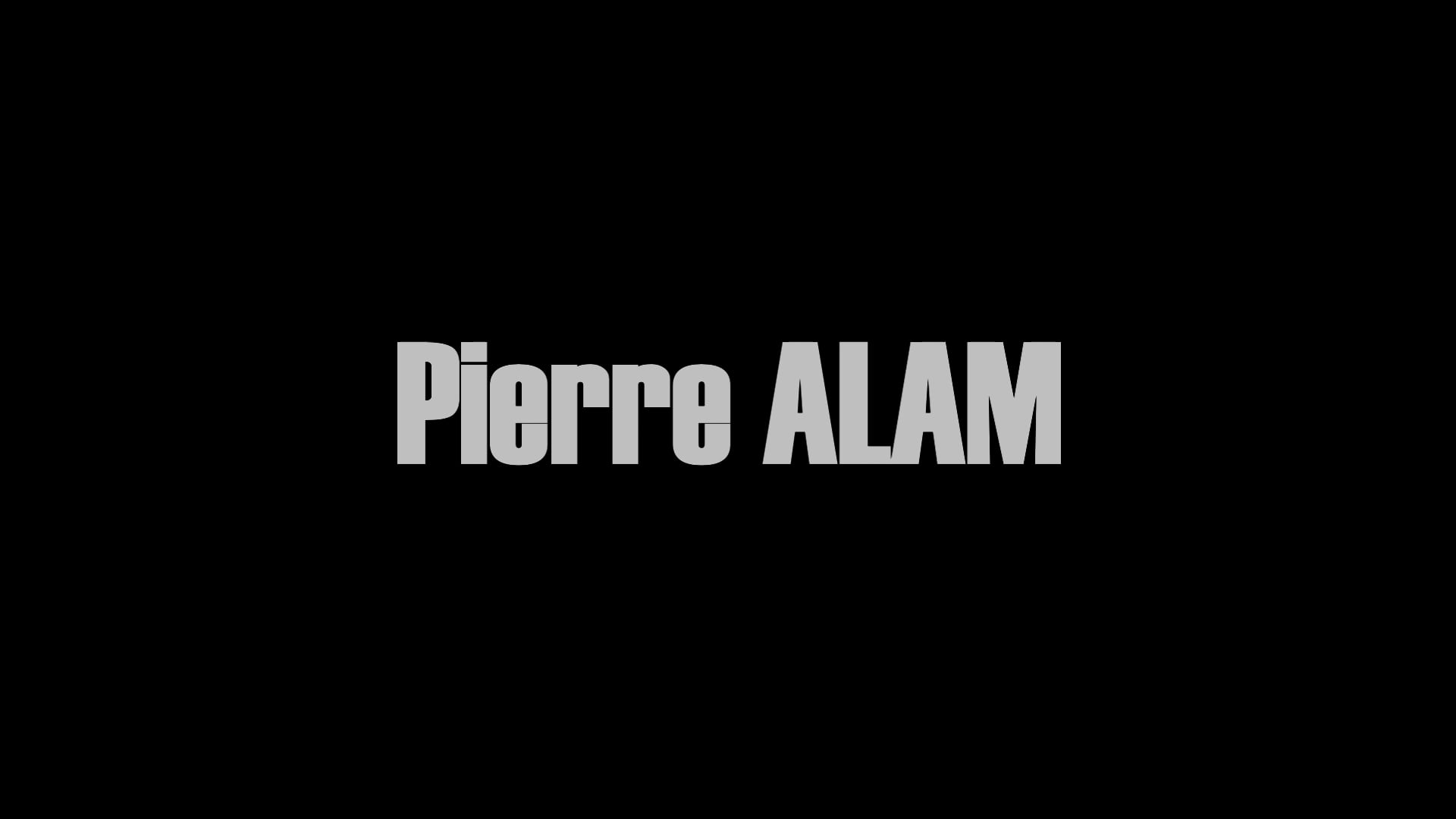 Vidéo Pierre ALAM - Bande démo - Comédien - Acteur