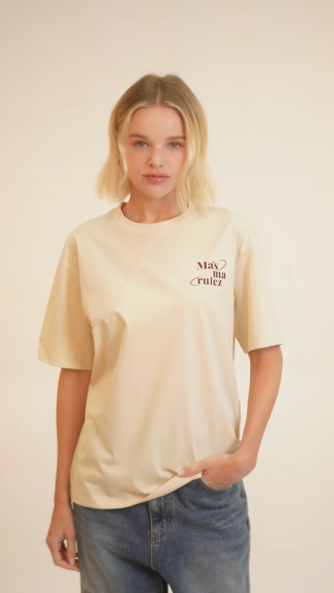 ■masmarulez■ mars planet cool cotton Tshirt Baby Pink 5011 MUSINSA | MASMARULEZ mars planet cool cotton T-shirt _Baby Pink