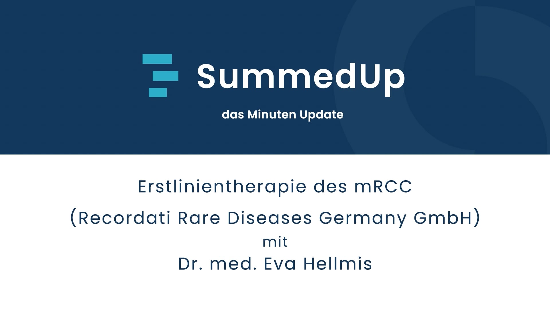 Erstlinientherapie des mRCC