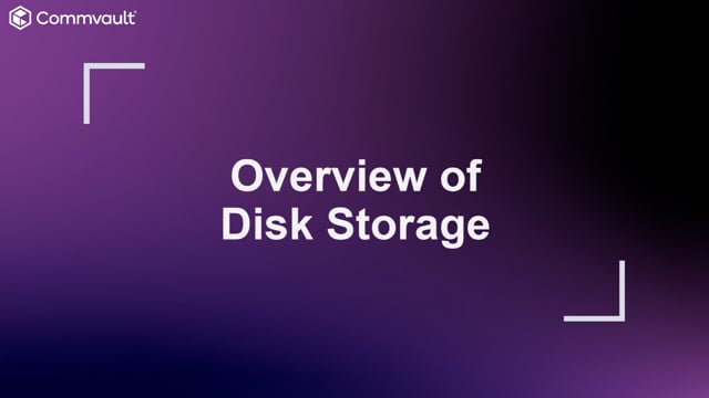 Overview of Disk Storage