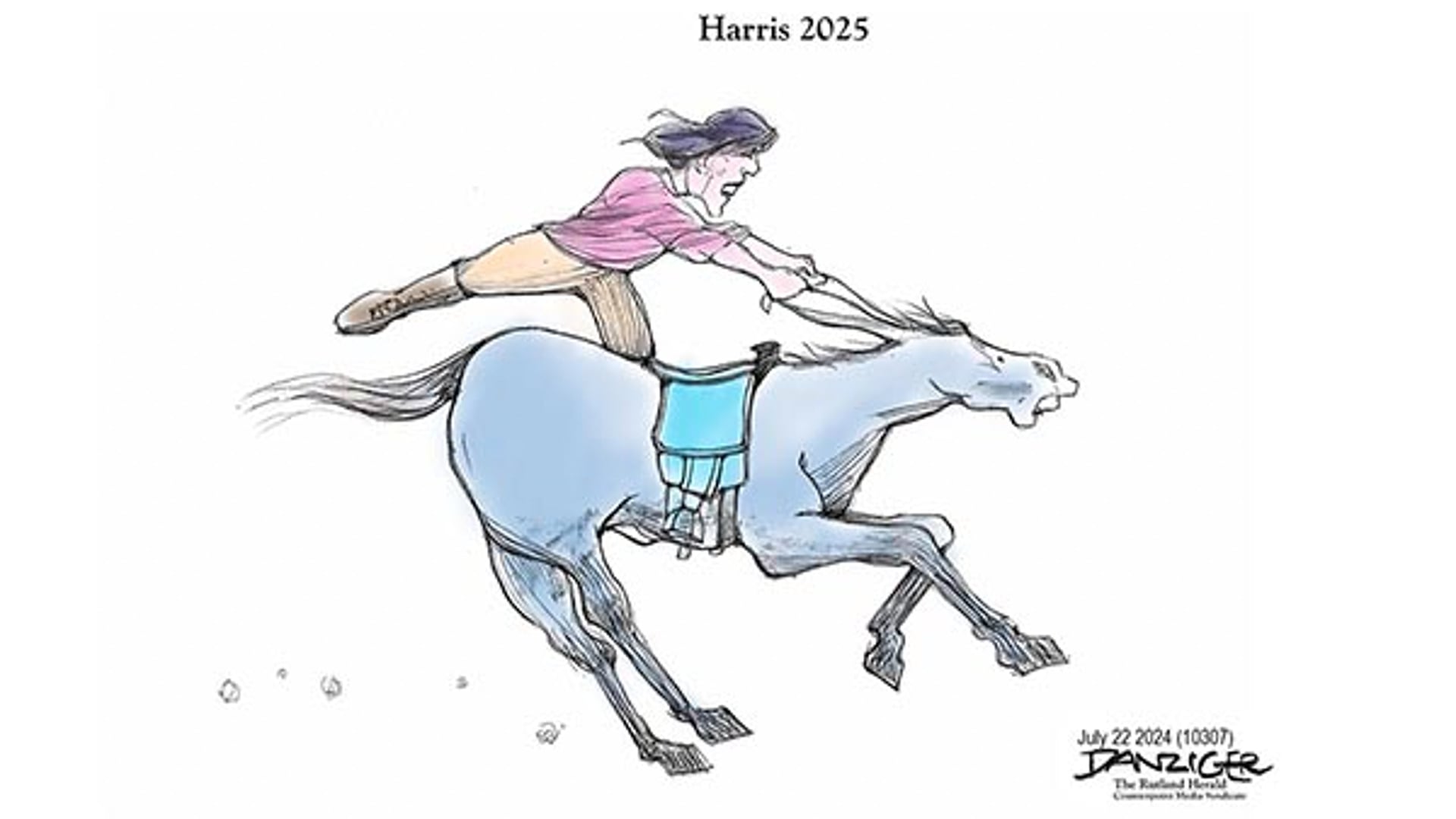 Danziger Live-Cartoon: Harris 2025