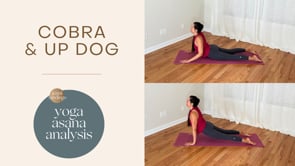 Cobra and Up Dog Yoga Asana Analysis