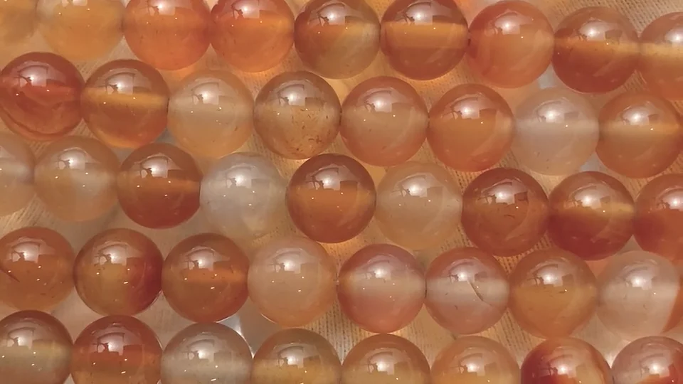 ミックスカーネリアン ラウンド8mm ｜天然石ビーズの卸問屋・通販