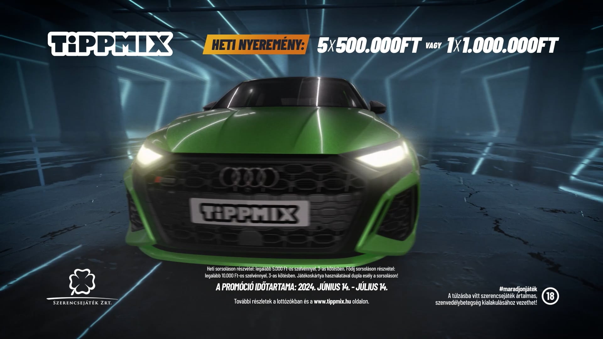 SZRT - Tippmix Audi promo tag - 3D