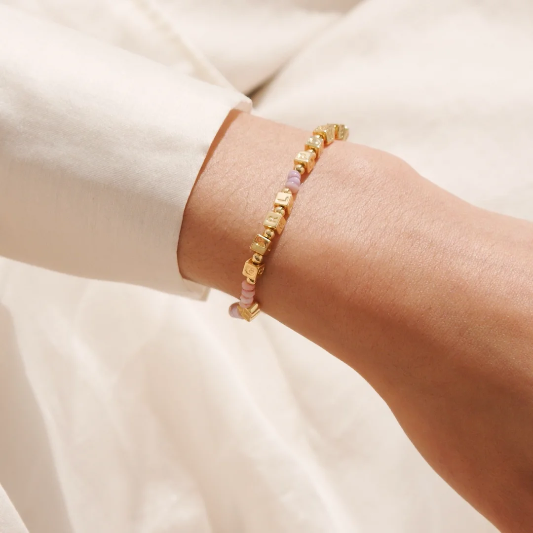 Girl Power' Happy Little Moments Gold Plated Bracelet Joma