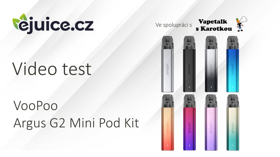 VooPoo Argus G2 Mini Pod Kit - video test (CZ)