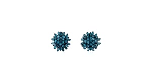 75 ct. t.w. Blue Diamond Earrings in Sterling Silver