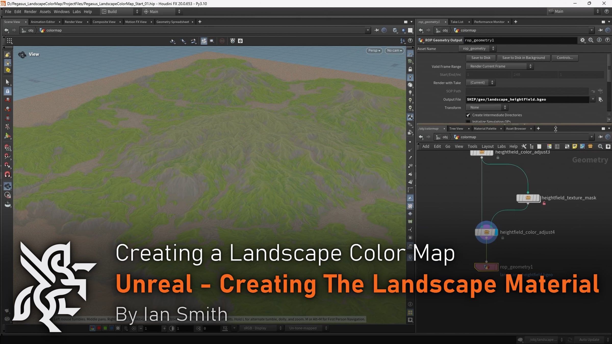 Project Pegasus | Create a Landscape Color Map 6.1 | Unreal - Creating ...