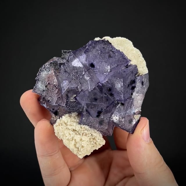 Fluorite with Baryte and Sphalerite