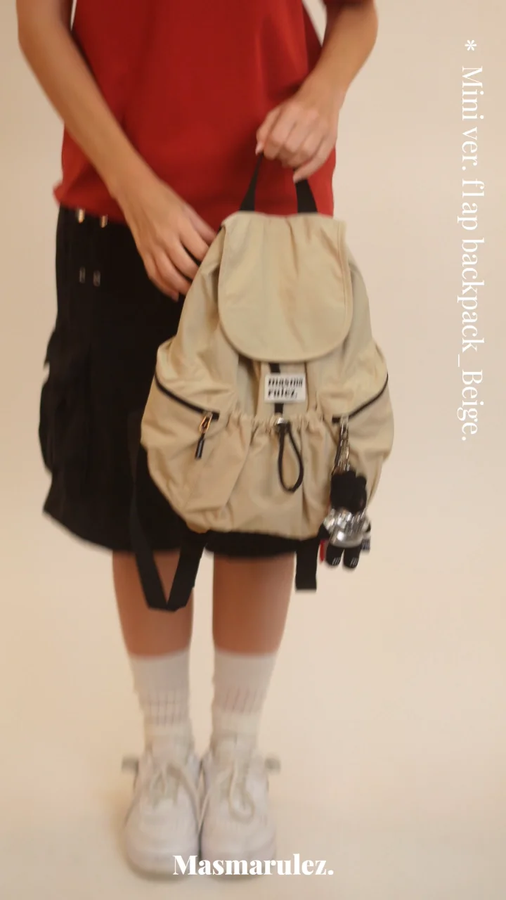 Item Masmarulez mini ver. flap backpack _ Beige | GVG