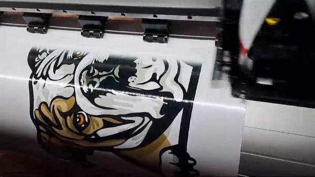 Large Scale Print Vinyl Printer and cut