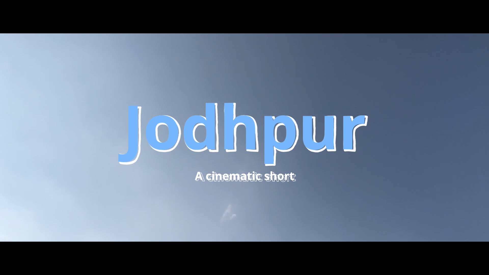 Jodhpur - Cinematic short