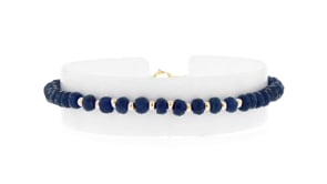 25.00 ct. t.w. Sapphire Bead Bracelet in 10kt Yellow Gold