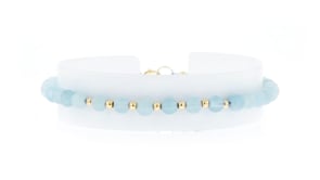 18.00 ct. t.w. Aquamarine Bead Bracelet in 10kt Yellow Gold