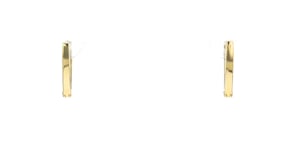 14kt Yellow Gold V-Hoop Earrings