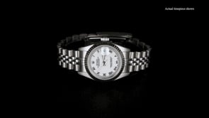 Pre-Owned Rolex Datejust Womens 26mm Automatic Stainless Steel and 18kt White Gold Watch