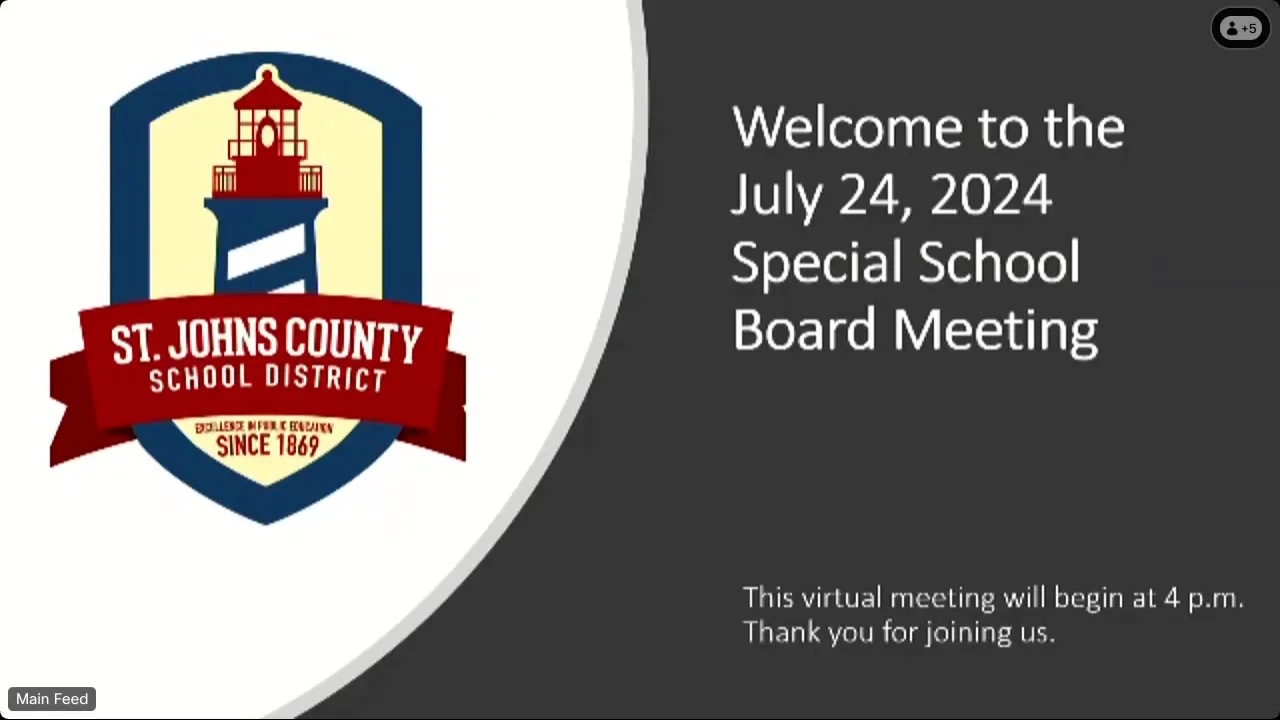SJCSD Special School Board Meeting: July 24, 2024 on Vimeo