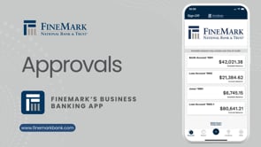 FineMark Business Banking Mobile App: Approvals Guide