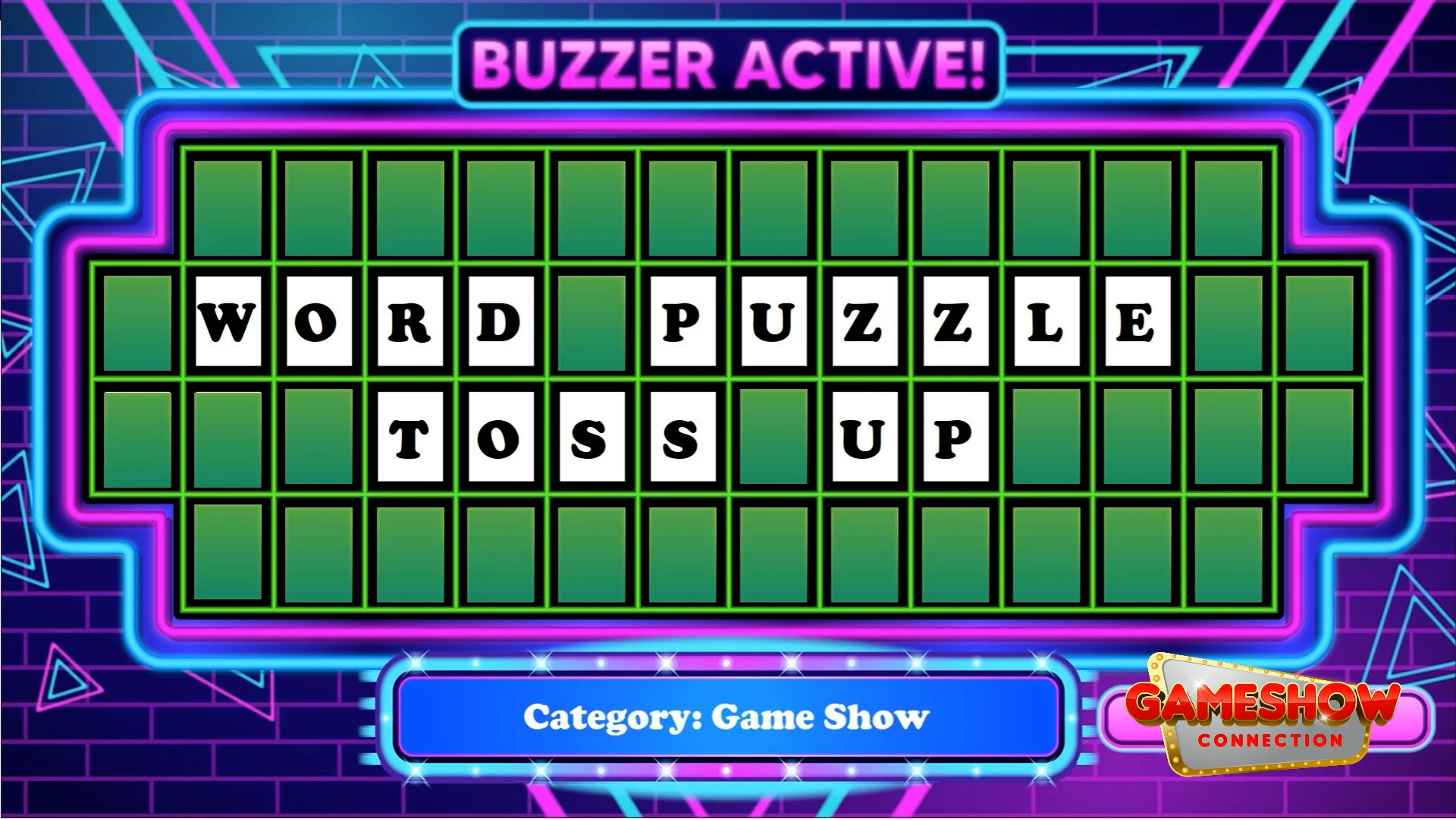 Word Puzzle Toss Up - Game Show Connection