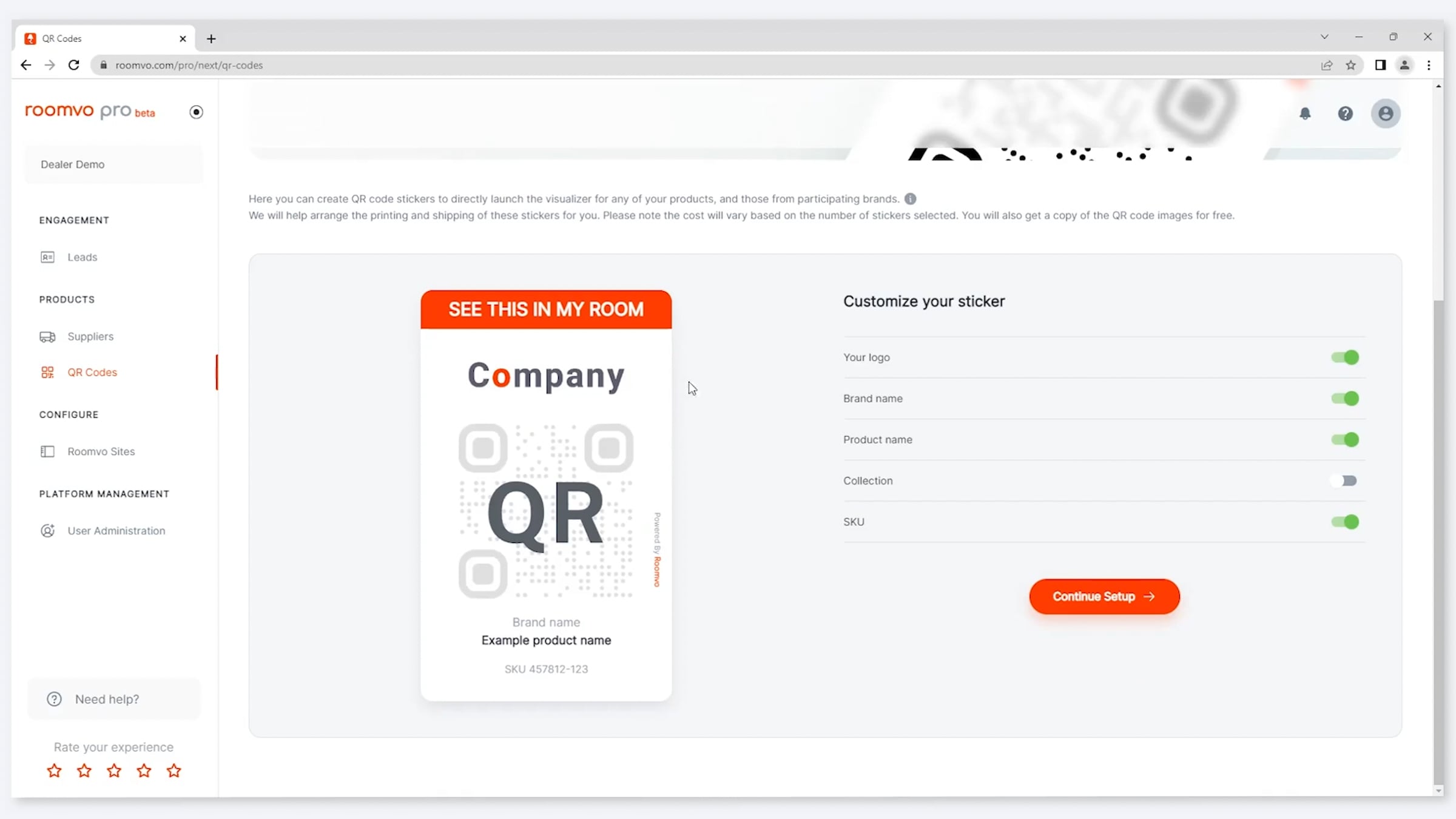 How-to create QR code stickers in Roomvo Pro | Videos & Movies on Vimeo