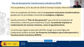 Jornada - PERTE Agroalimentario. Presentacin prxima convocatoria