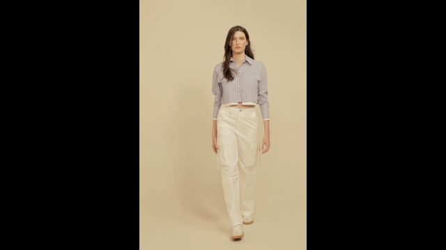 CAMISA ALMA LISTRADA                                                                                 AZUL BEBE