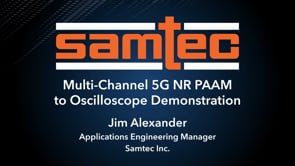 Multi-Channel 5G PAAM to Oscilloscope Demonstration