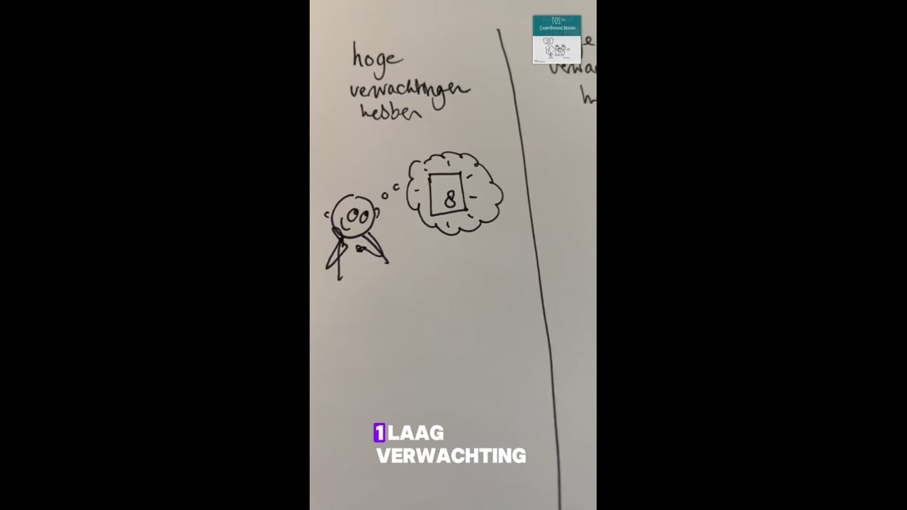 Hoge en lage verwachtingen hebben*