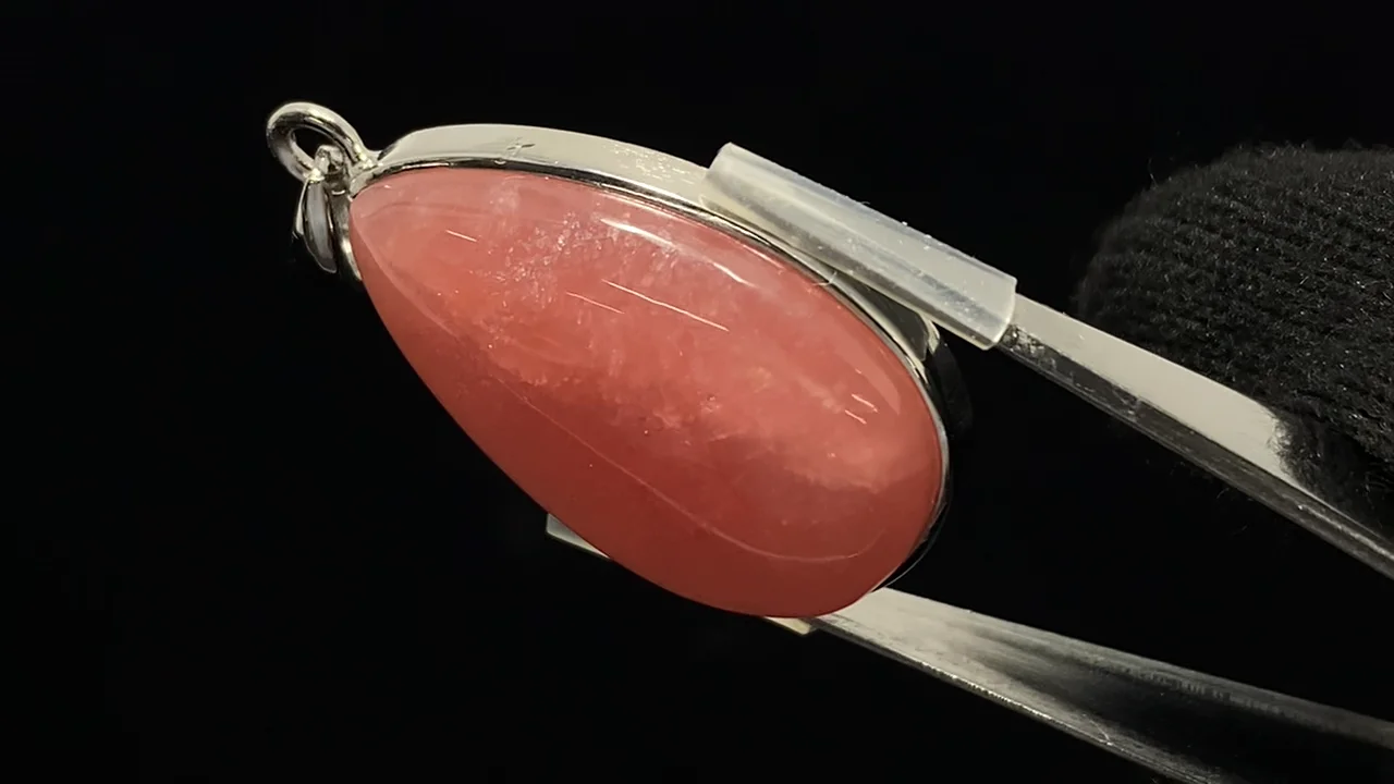 インカローズペンダントトップ s925ネックレス 天然石 光沢感　宝石質 楽天市場】【一点物】インカローズ ペンダントトップ ネックレス