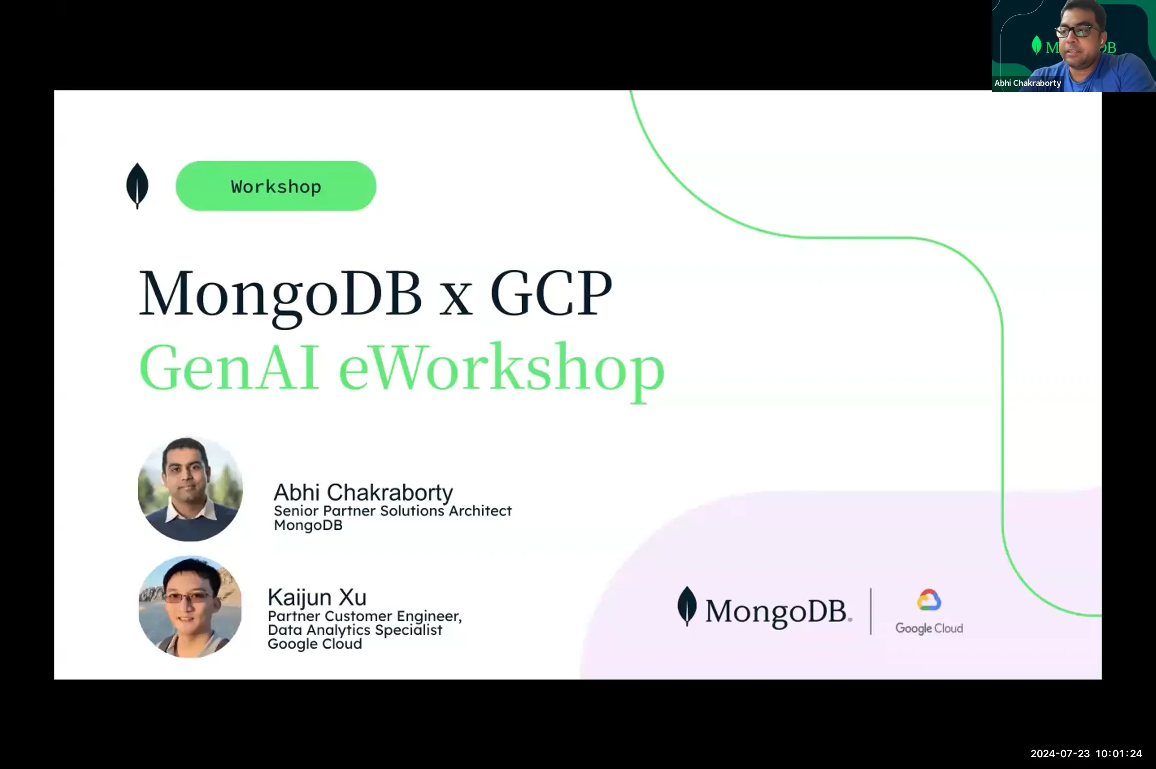 MongoDB GCP Gen AI Workshop