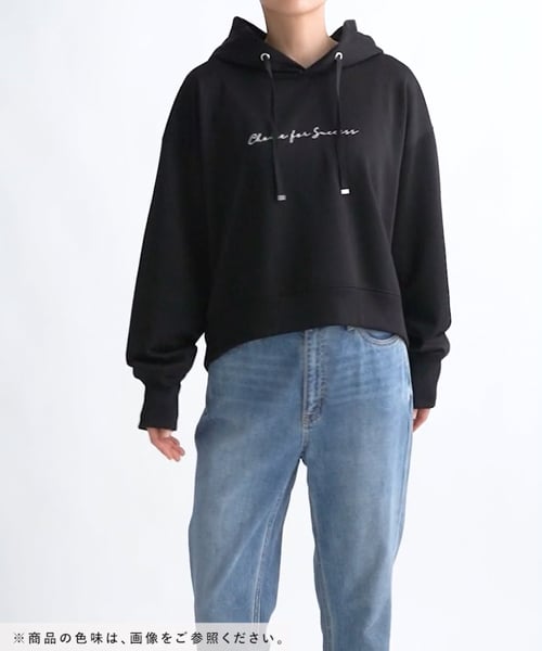 乾きやすいプリントクロップドパーカー/115481 | [公式]グローバル