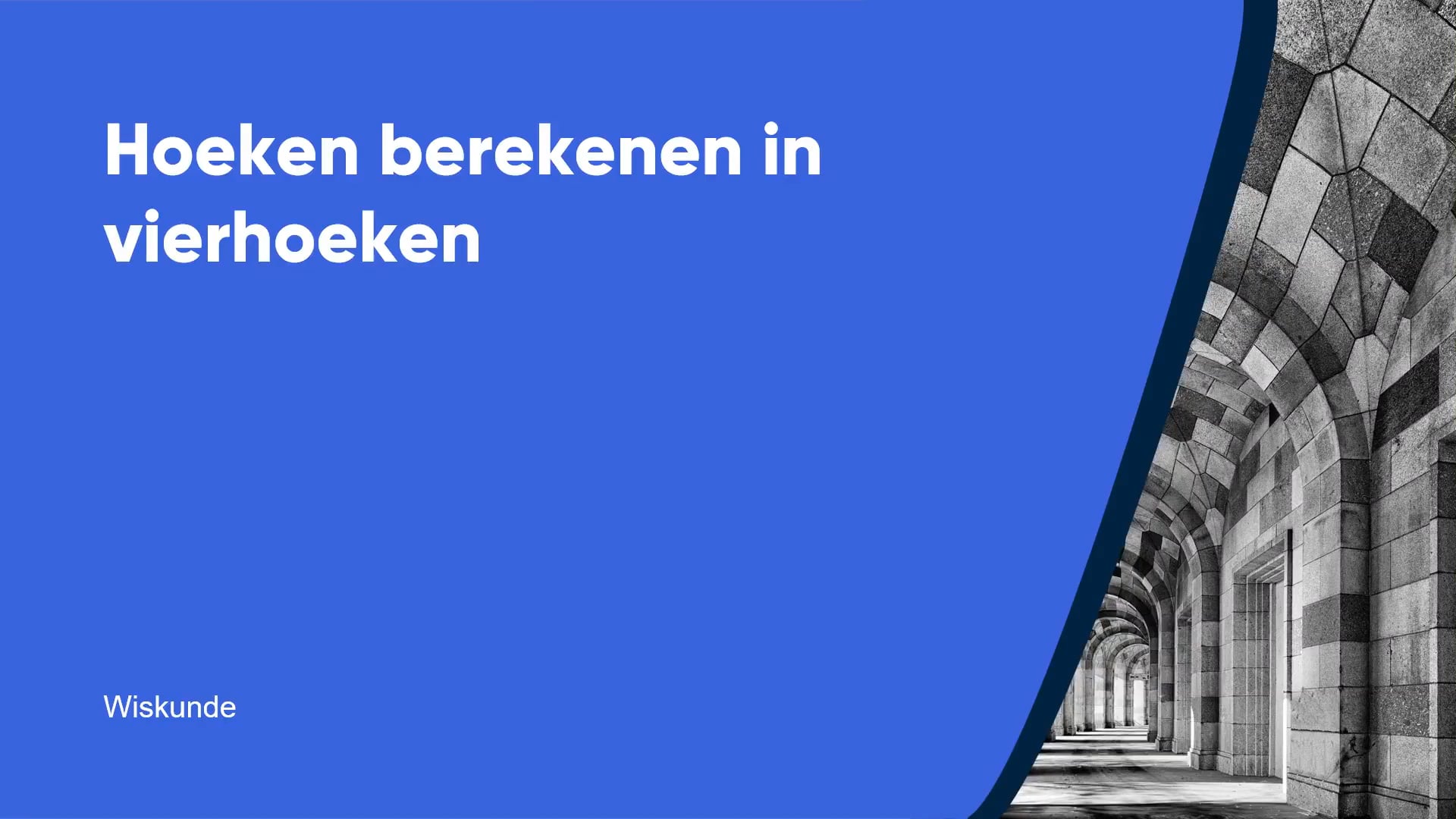 Hoeken berekenen in vierhoeken