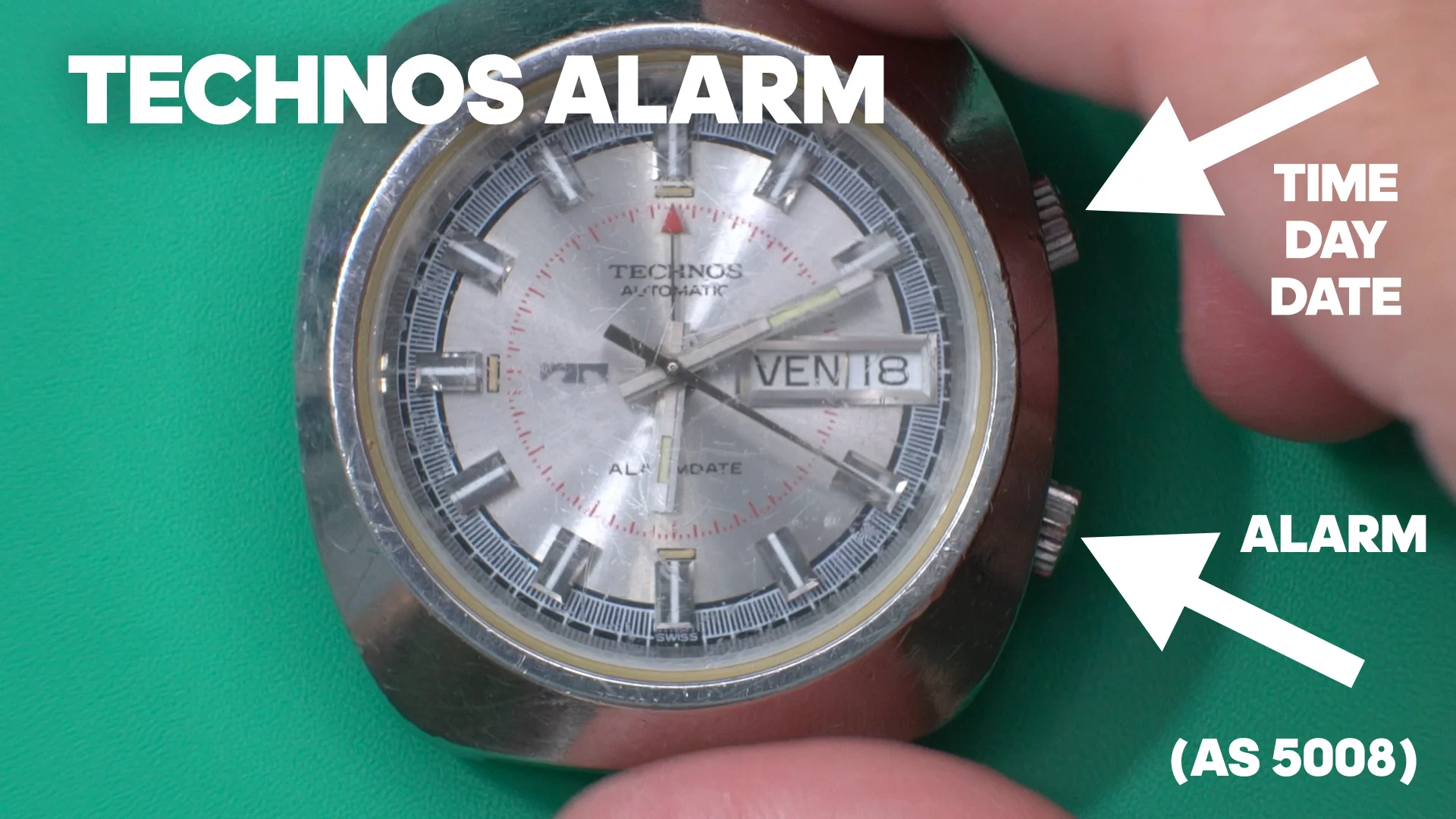 imakewatches.com - Technos AS 5008 Case Back Opening and  display picture 2