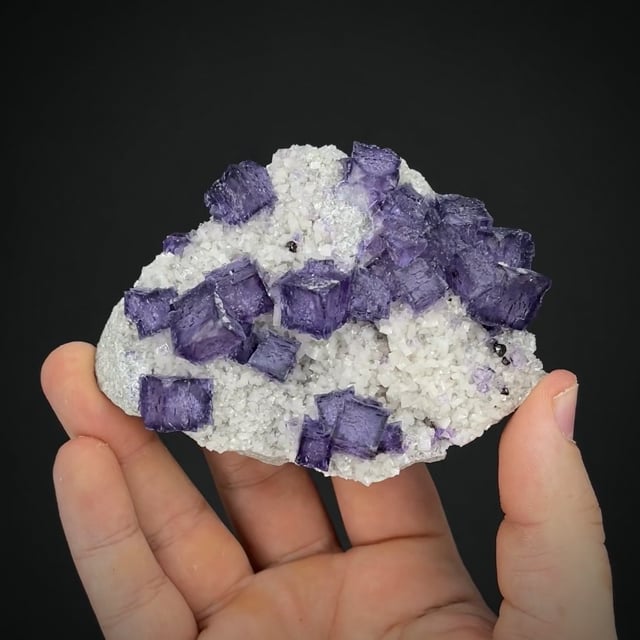 Fluorite on Dolomite