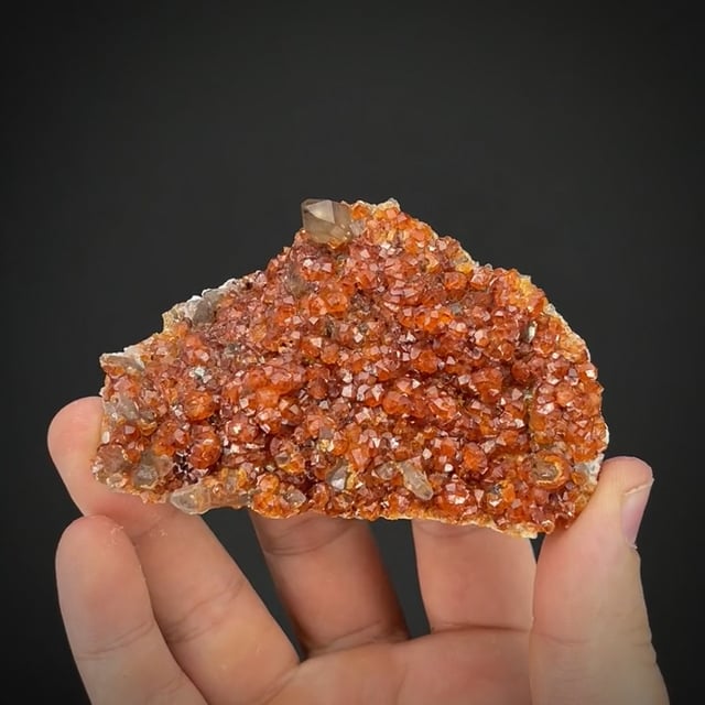 Spessartine Garnet and Smoky Quartz