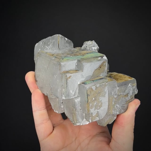 Pyrite on Calcite