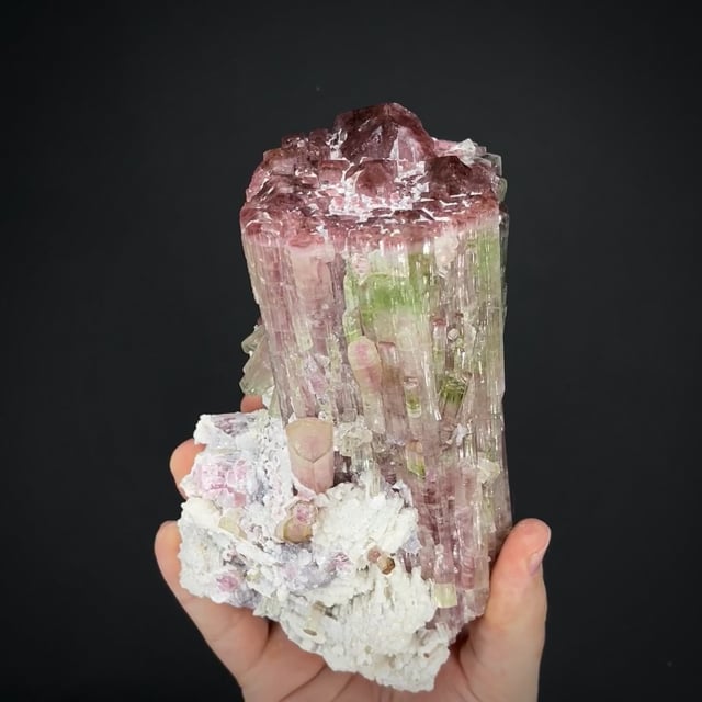 Tourmaline with Albite