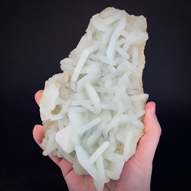 Prehnite ps. Calcite