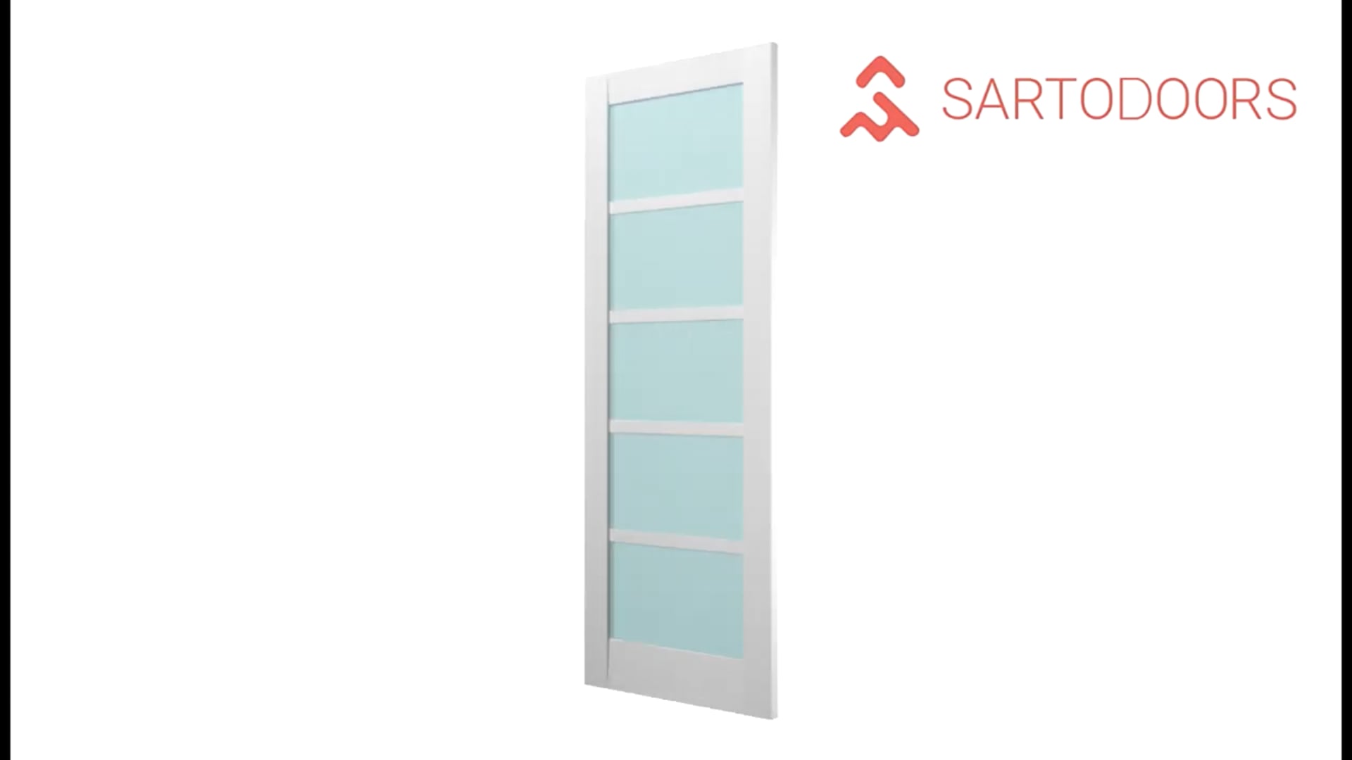 Solid French Door Frosted Glass | Quadro 4002 Nordic White | -24 x 80